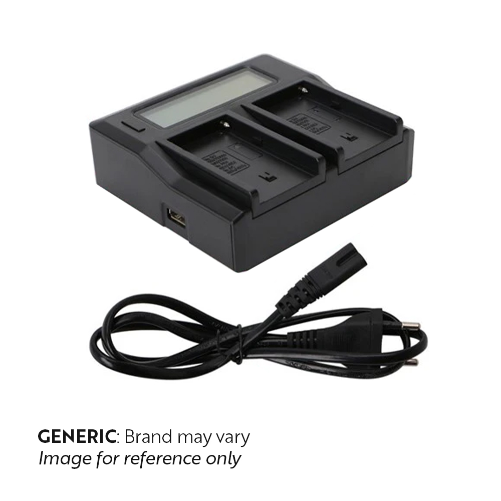 Generic Dual LCD Battery Charger for NP-F550/NP-F750/NP-F960/NP-F970