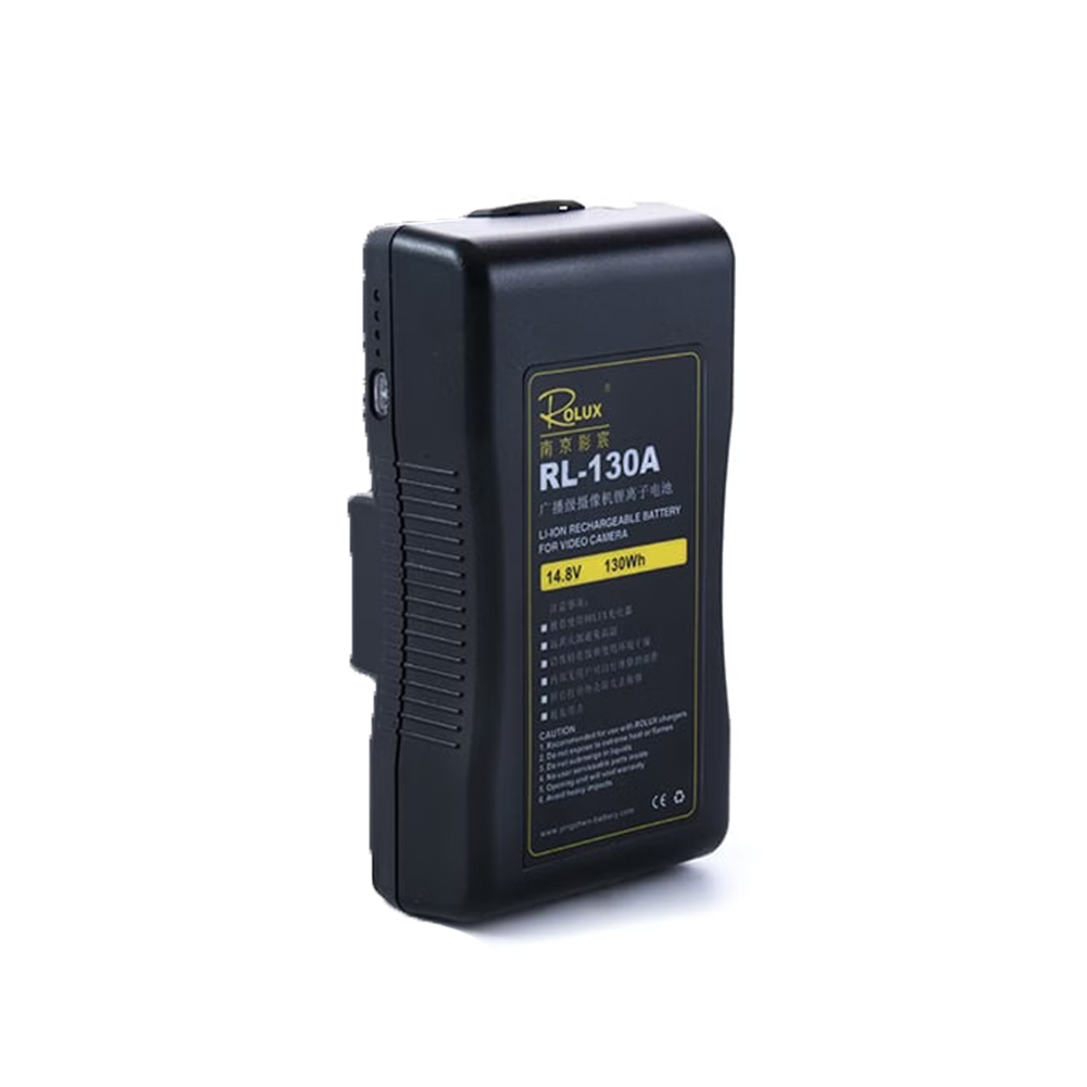 Rolux RL-130A 130Wh Gold Mount Battery (D-Tap, USB)
