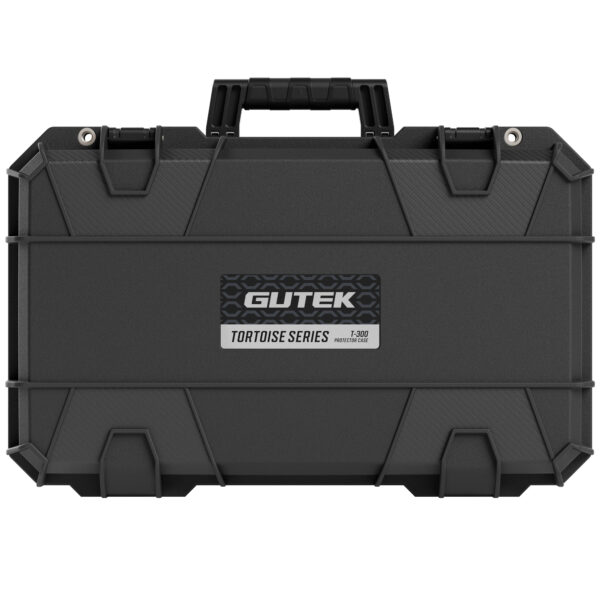 Gutek Tortoise T-300 Hard Case with Foam and Wheels (Black)