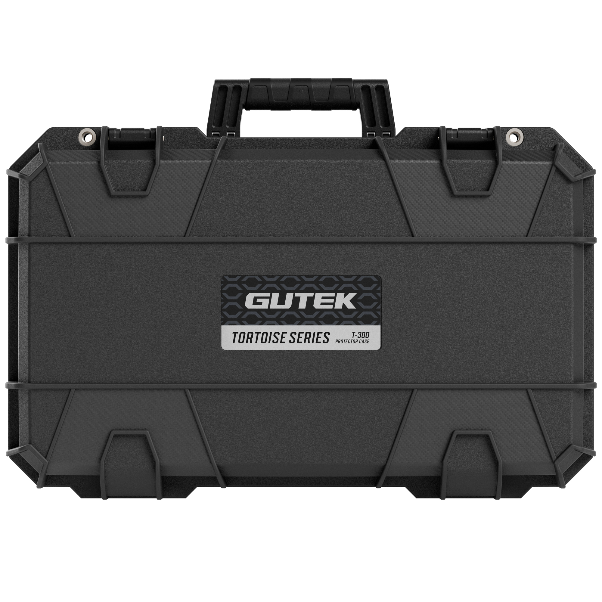 Gutek Tortoise T-300 Hard Case with Foam and Wheels (Black)