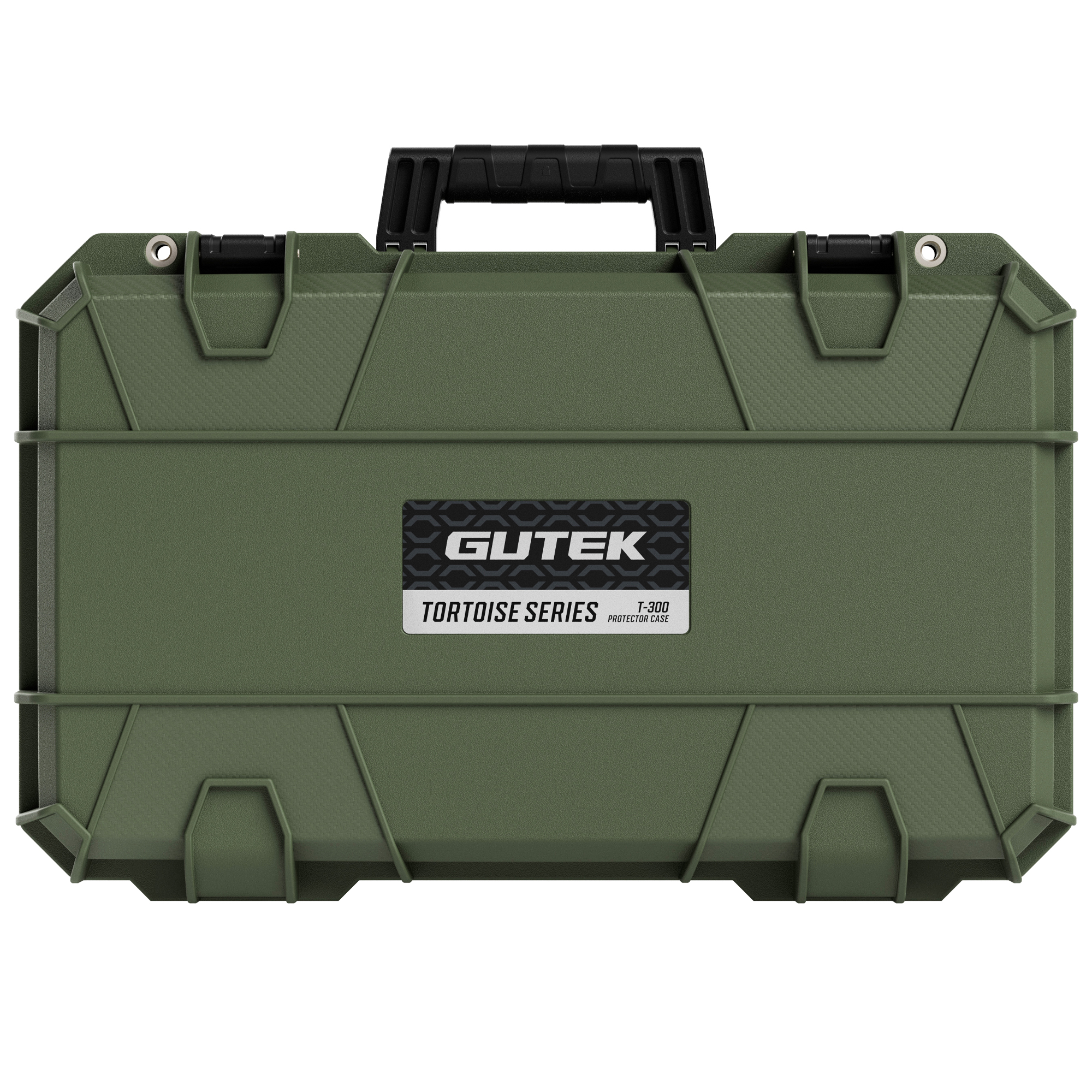 Gutek Tortoise T-300 Hard Case with Foam and Wheels (Olive)