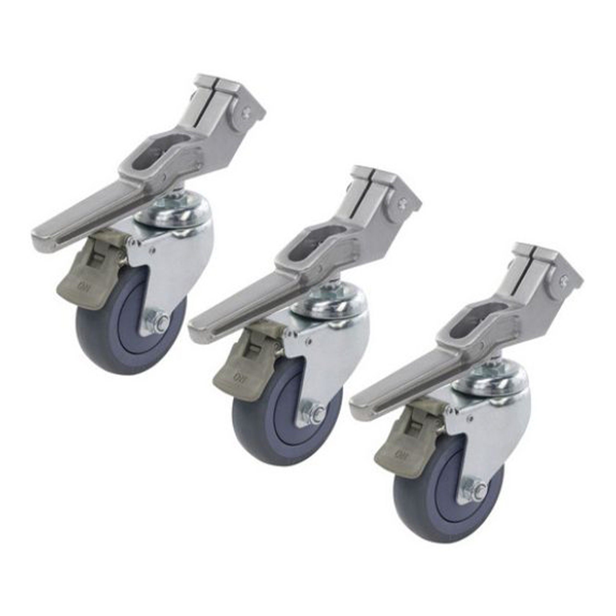 Kupo Ø100 mm (4") Caster with 25.4 mm Square Adapter – Set of 3 (KC-100S)