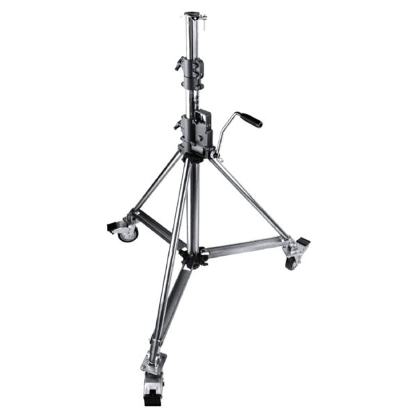 Kupo Heavy Duty Wind-Up Low Base Stand with Braked Caster (485)