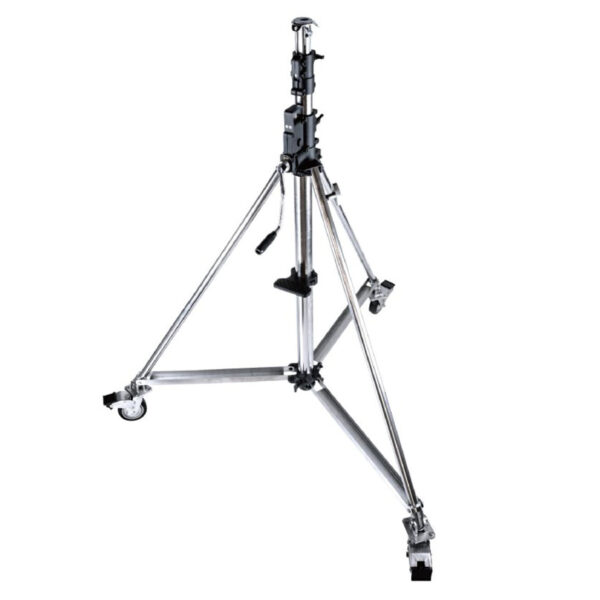 Kupo Heavy Duty Wind-Up Stainless Steel Stand with Braked Caster (484)