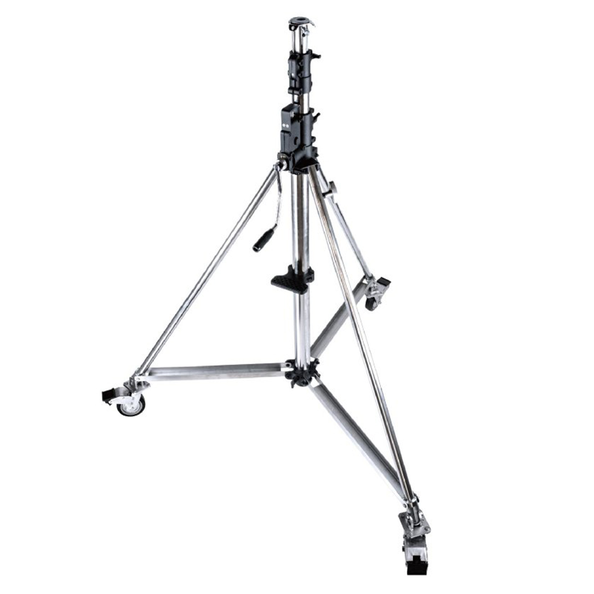 Kupo Heavy Duty Wind-Up Stainless Steel Stand with Braked Caster (484)