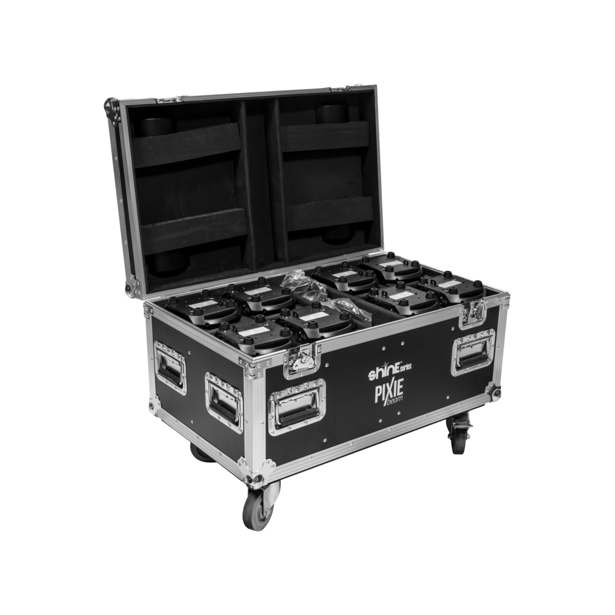 Prolights Flight Case for up to 8x Pixie Beam LED Fixtures