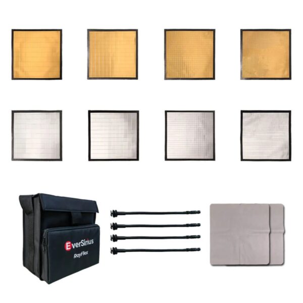 RayFlex Cine Multi-Mirror Gold & Silver Reflector Kit M-25 (8-Piece)