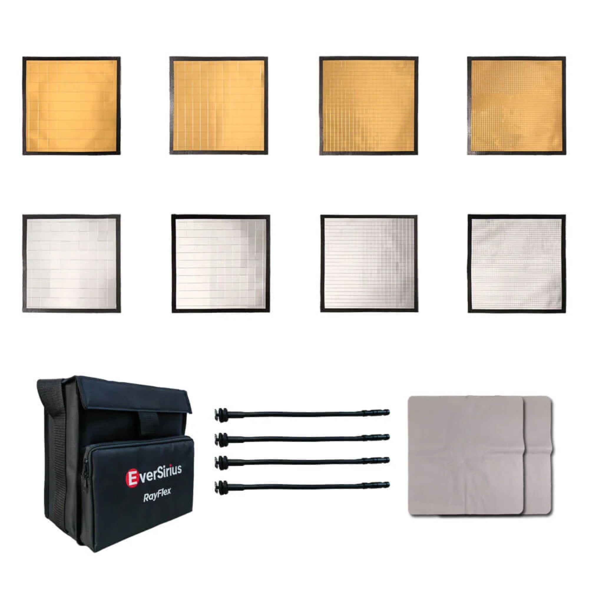 RayFlex Cine Multi-Mirror Gold & Silver Reflector Kit M-25 (8-Piece)