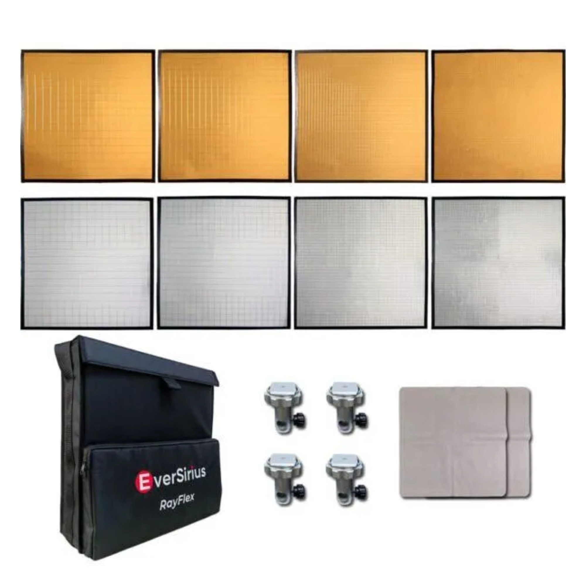 RayFlex Cine Multi-Mirror Gold & Silver Reflector Kit M-45 (8-Piece)
