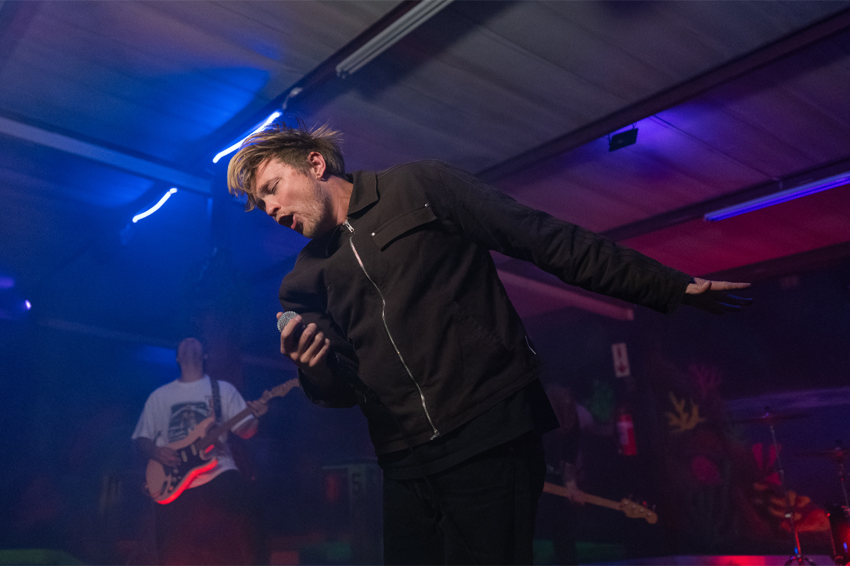 Francois van Coke performing live on stage