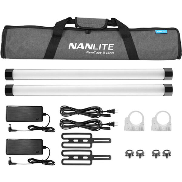 Nanlite PavoTube II 15XR RGBWW LED Pixel Tube Light 60cm (2-Light Kit)