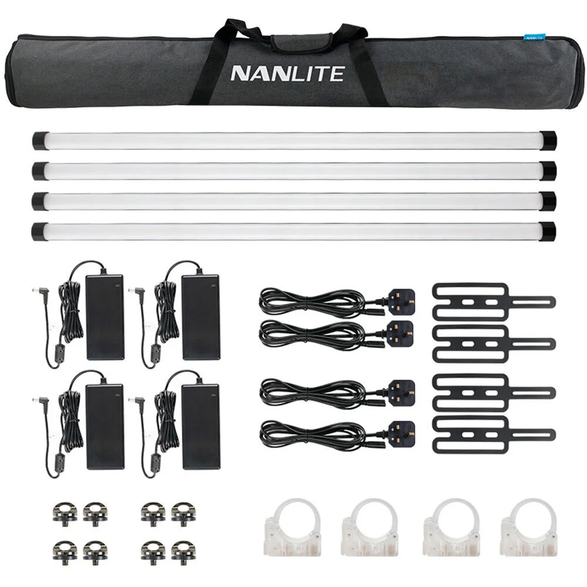 Nanlite PavoTube II 30X RGBWW LED Pixel Tube Light 4ft (4-Light Kit)