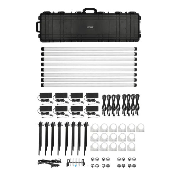 Nanlite PavoTube II 30X RGBWW LED Pixel Tube Light 4ft (8-Light Kit)