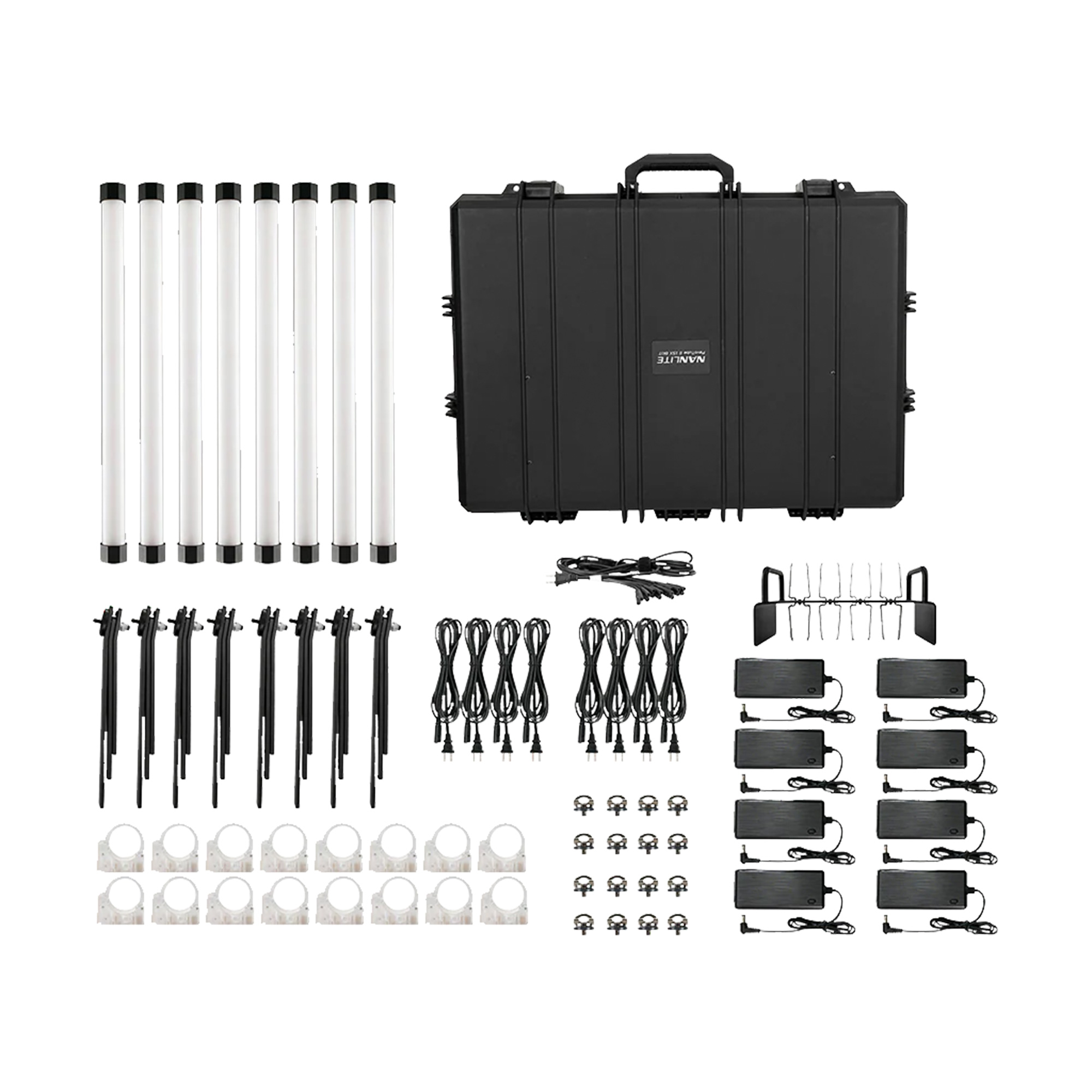 Nanlite PavoTube II 30XR RGB LED Pixel Tube Light 4ft (8-Light Kit)