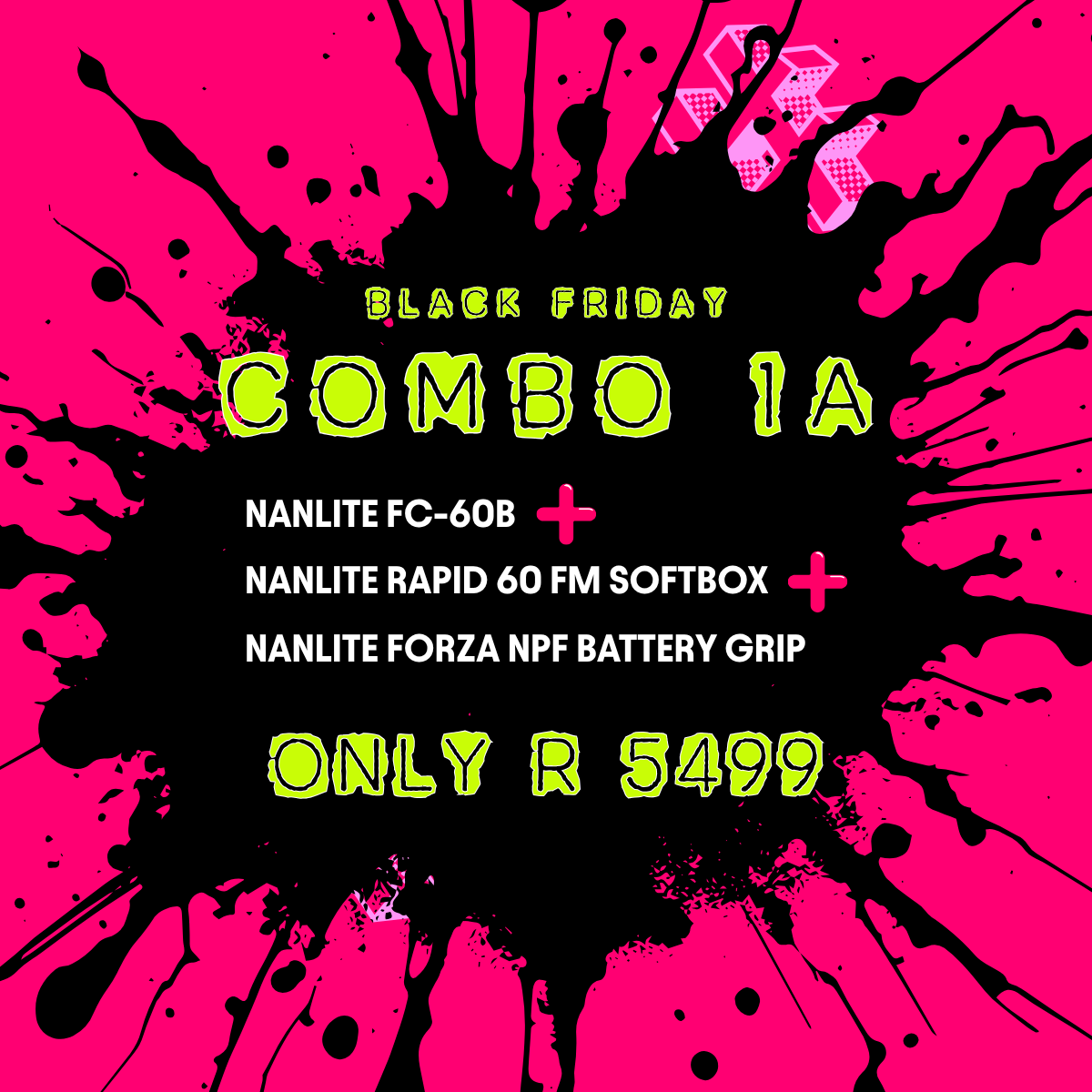 Combo 1A: Nanlite FC-60B Lighting Combo