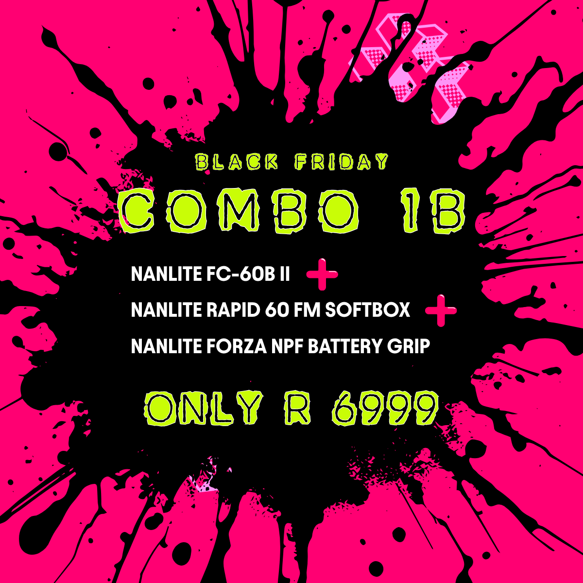 Combo 1B: Nanlite Forza 60B II Lighting Combo