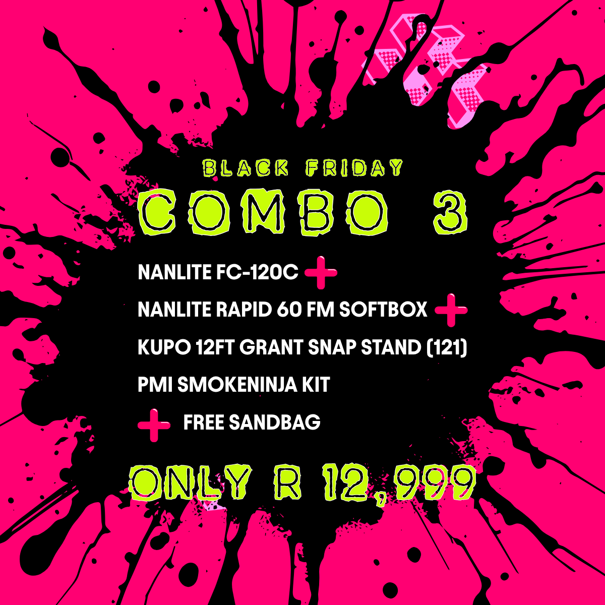 Combo 3: Nanlite FC-120C Lighting Combo