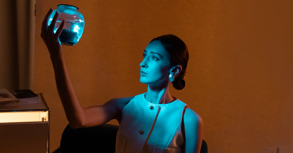 Nanlux Evoke 5C pocket-sized LED light in hand
