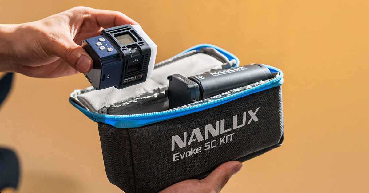 Nanlux Evoke 5C lighting controls and colour settings