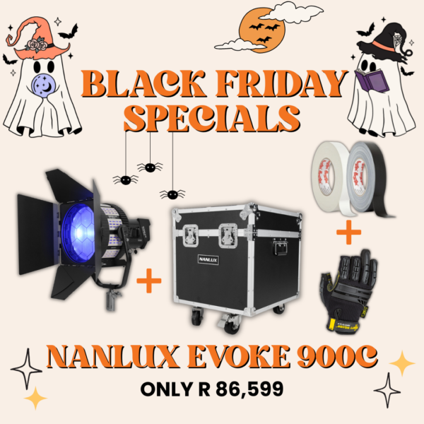 Nanlux Evoke 900C with Fresnel Lens & Flight Case + FREE Gaffer Tape & Gloves