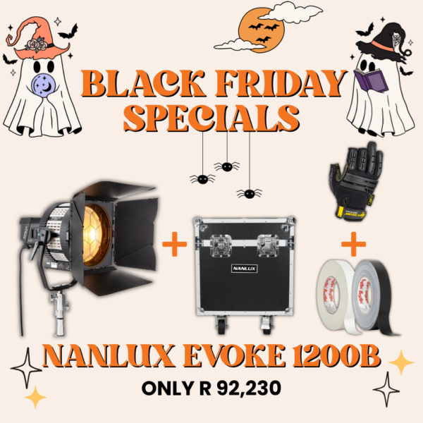 Nanlux Evoke 1200B with Fresnel Lens & Flight Case + FREE Gaffer Tape & Gloves