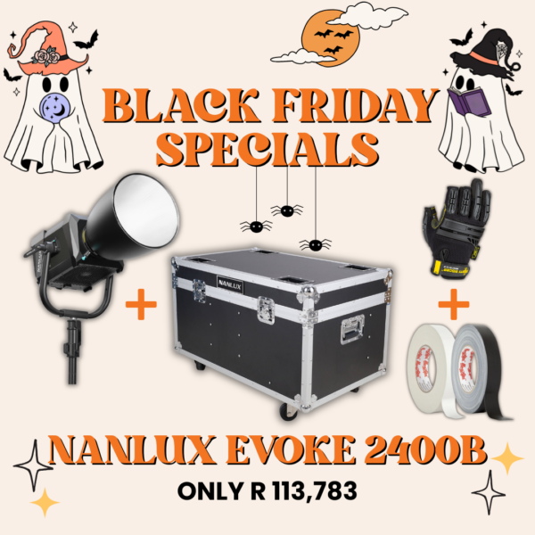 Nanlux Evoke 2400B with 45° Reflector & Flight Case + FREE Gaffer Tape & Gloves