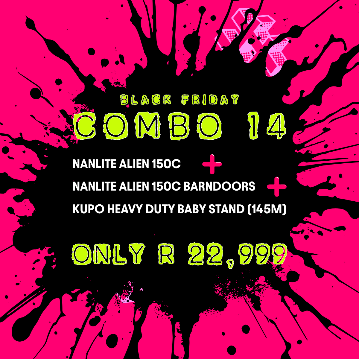 Combo 14: Nanlite Alien 150C Lighting Combo