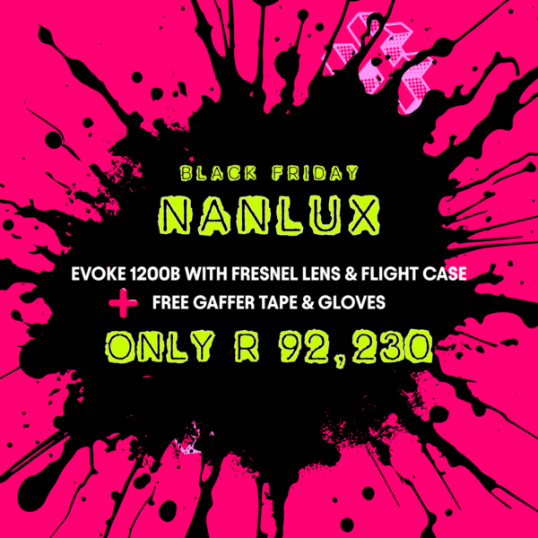 Nanlux Evoke 1200B with Fresnel Lens & Flight Case + FREE Gaffer Tape & Gloves