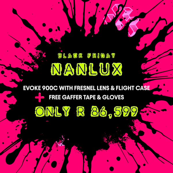 Nanlux Evoke 900C with Fresnel Lens & Flight Case + FREE Gaffer Tape & Gloves